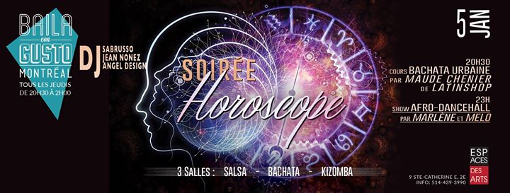 Baila Con Gusto – Montréal - Soirée Horoscope