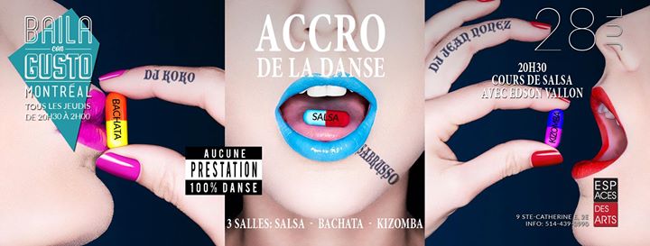 Baila Con Gusto *Montreal* - Accro de la danse