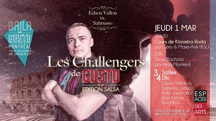 Baila Con Gusto *Montréal* - Challengeurs Gusto - édition salsa