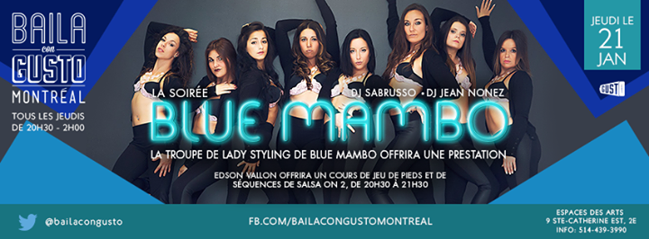Baila Con Gusto Montréal - La soirée Blue Mambo