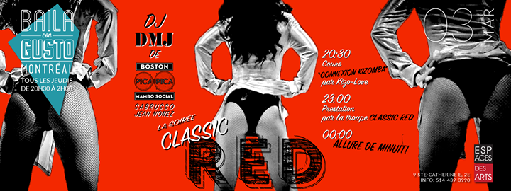 Baila Con Gusto *Montréal* - La soirée Classic Red