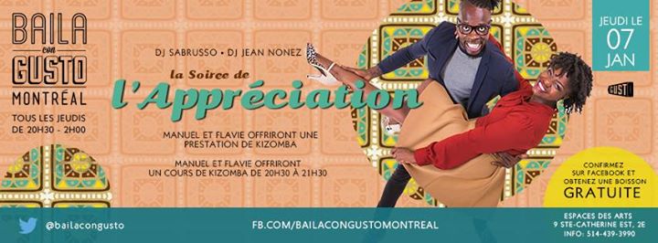 Baila Con Gusto Montréal - La Soirée de l'appréciation