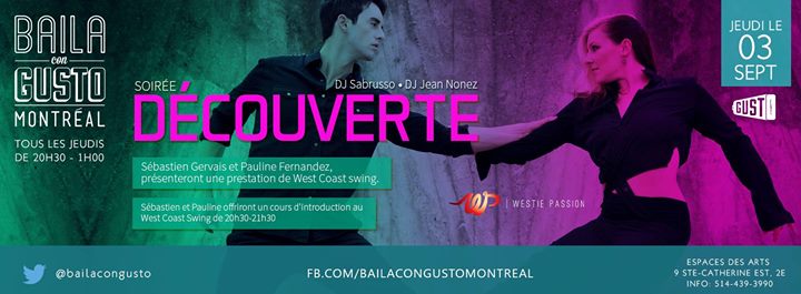 Baila Con Gusto *Montréal* - La Soirée Découverte