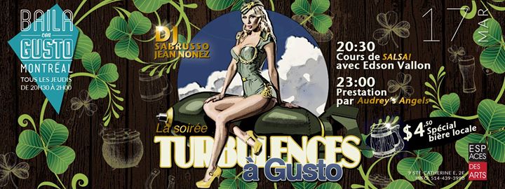 Baila Con Gusto *Montréal* - La soirée Turbulence à Gusto