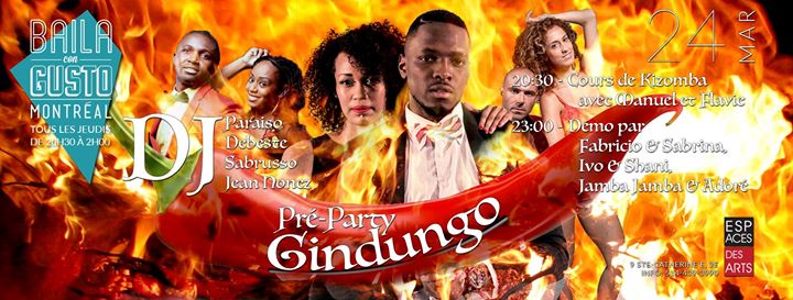 Baila Con Gusto *Montréal* - Pré-Party Gindungo