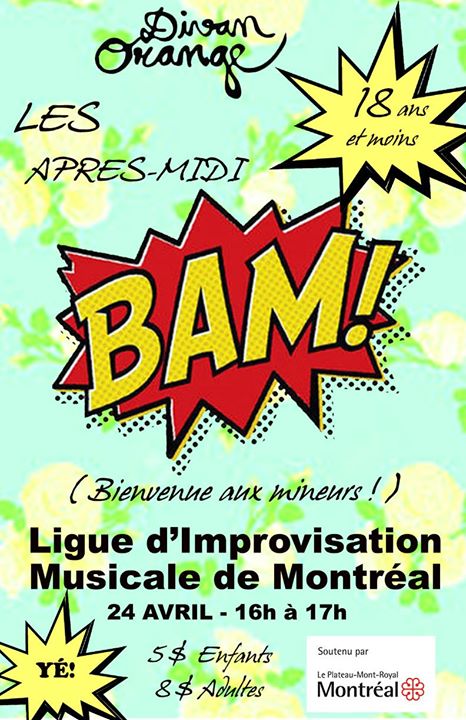 BAM!! avec la LIMM- Ligue d’Improvisation Musicale de Montréal