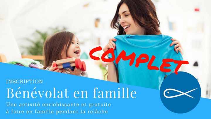 Bénévolat en famille pendant la semaine de relâche