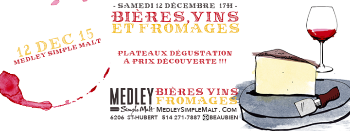 BIÈRE + VIN + FROMAGE