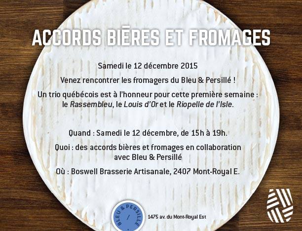 Bières et Fromages avec Bleu & Persillé