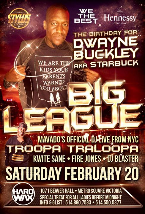 BIG LEAGUE: The birthday for Dwayne Buckley AKA STARBUCK