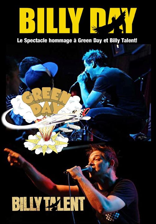 Billy Day le spectacle hommage a Green Day et Billy Talent