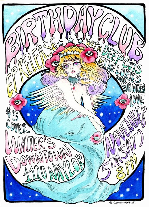 Birthday Club EP Release w/ Deep Cuts, Mantra Love & The Lories