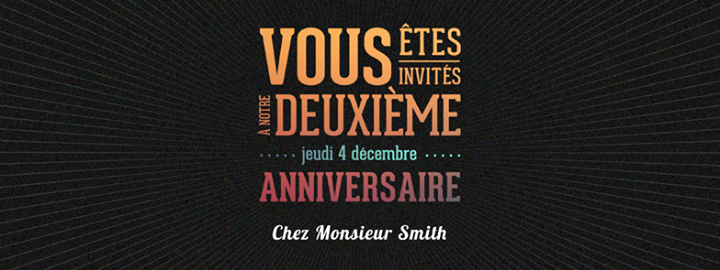Bonne fête Monsieur SMITH!