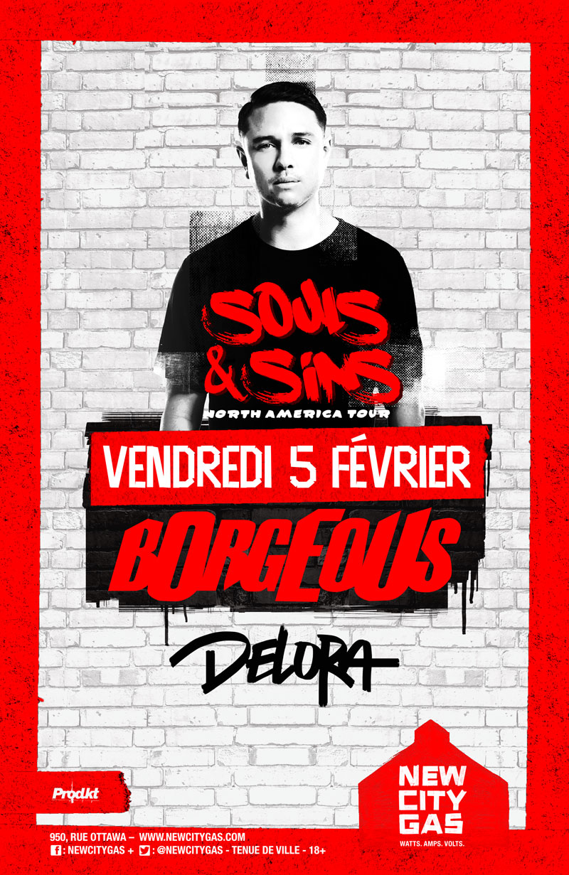 Borgeous au New City Gas - Vendredi 5 Février