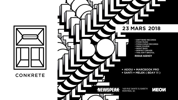 BOT (Dirtybird) w/ AEIOU, Marcbook Pro, Santi + - Conkrete 028