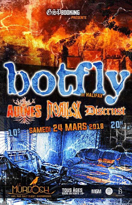 Botfly (Halifax) , Aulnes , Norilsk , Discrust