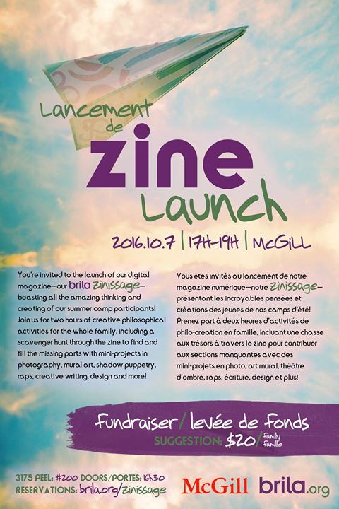 Brila zine launch! - Lancement du zine Brila!