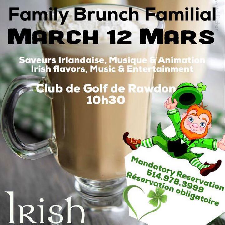 Brunch St-Patrick Rawdon