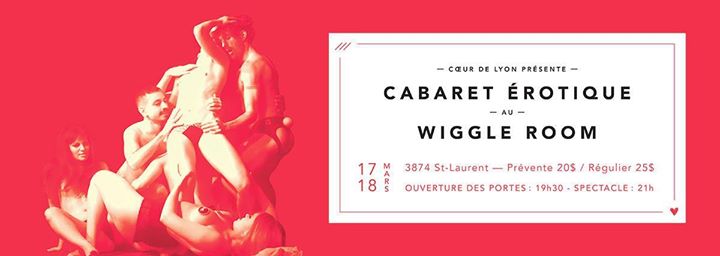 Cabaret Erotique: NIGHT 1 - March 17 at The Wiggle Room