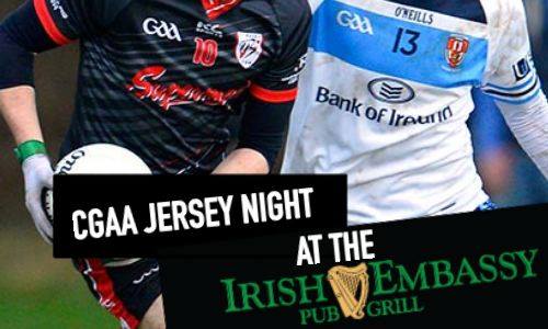 CGAA Jersey Night at the Irish Embassy