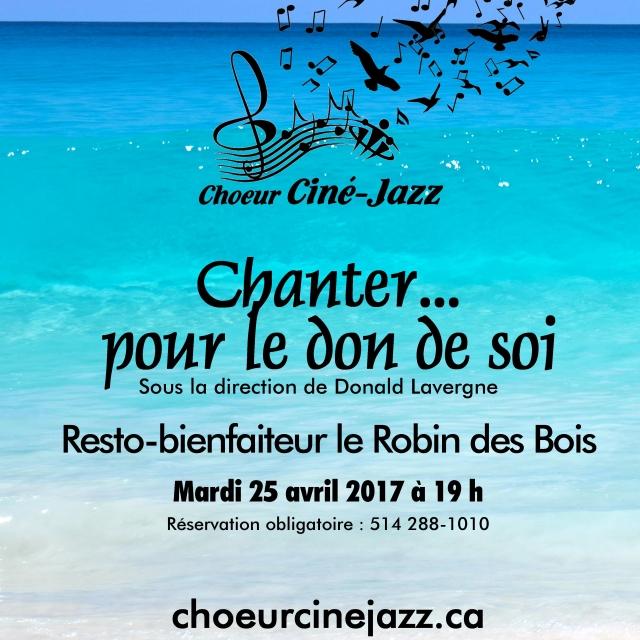 Chanter... pour le don de soi