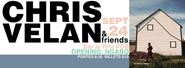 Chris Velan + friends @ Bar le Ritz PDB - THURS, SEPT 24TH