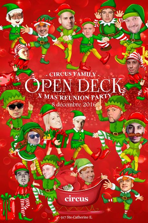Circus family OPEN DECK XMas reunion party