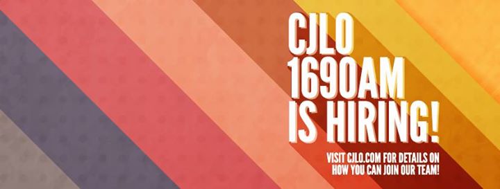 CJLO 1690AM is hiring! [Extended Deadline]