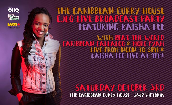 CJLO FUNdrive: Caribbean Curry House Live Broadcast Party ftg Kaisha Lee