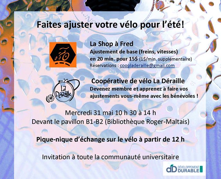 Clinique d'ajustement de vélo et pique-nique!