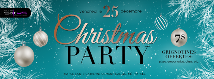 Club 6/49 - Christmas Party - Vendredi le 25 décembre