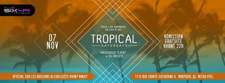 Club 6/49 - Tropical Saturdays