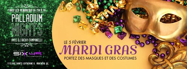 Club 6/49 - Vendredi le 5 février - Mardi Gras