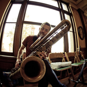 Colin Stetson with Sarah Neufeld and Ryan Sawyer at La Sala Rossa (June 11, 2015)