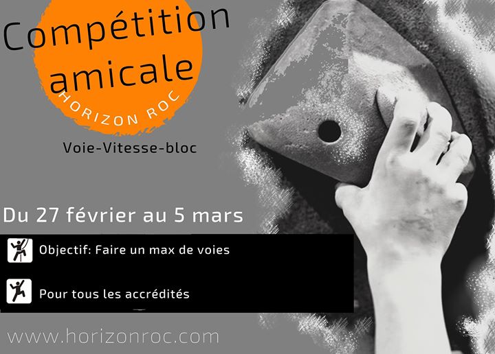 Compétition Amicale: Voie - Vitesse - Bloc