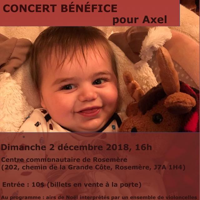 Concert bénéfice pour Axel