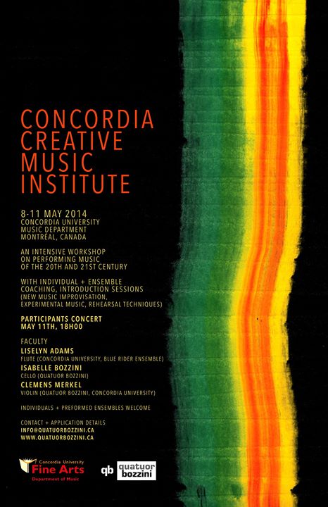 Concert du Concordia Creative Music Institute