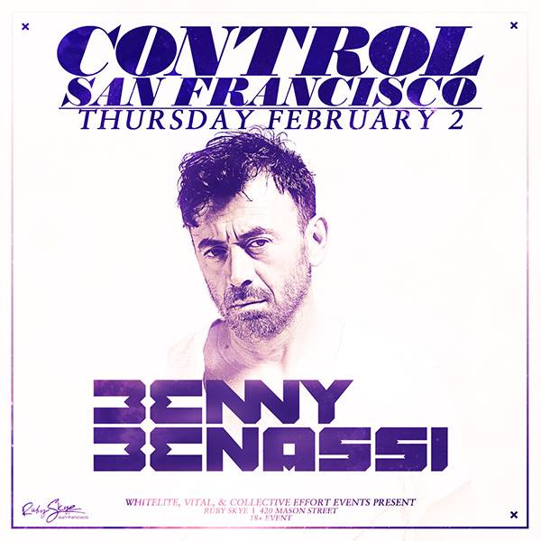 Control SF Presents: Benny Benassi (18+)