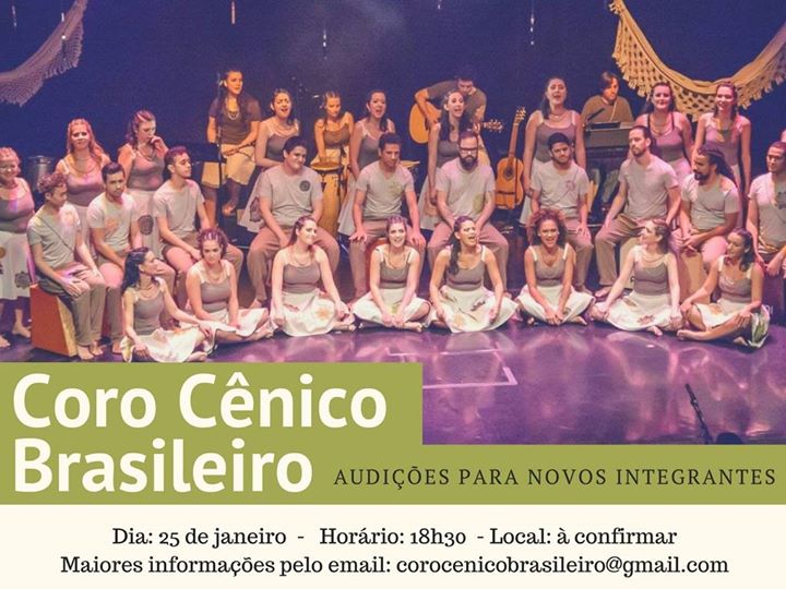 Coro Cênico Brasileiro - audições para novos integrantes