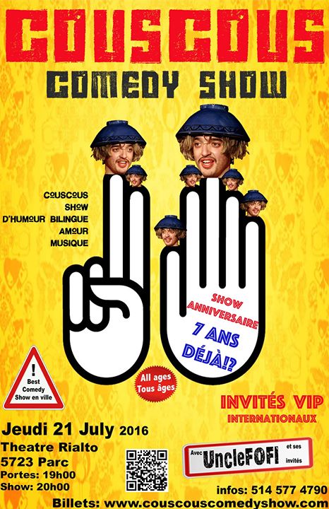 Couscous Comedy Show 7 ans déja!