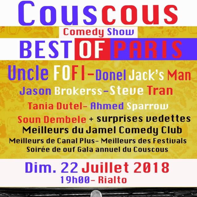 Couscous Comedy Show: Édition festivals