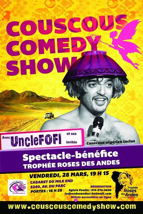 COUSCOUS COMEDY SHOW ROSE DES ANDES: C'EST CE SOIR