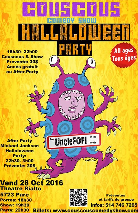 Couscous hallaloween Party: Comedy Show & Halloween After Party