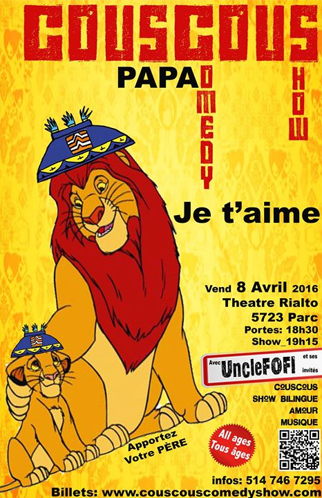 Couscous PAPA Show Spécial: Apportez votre Père