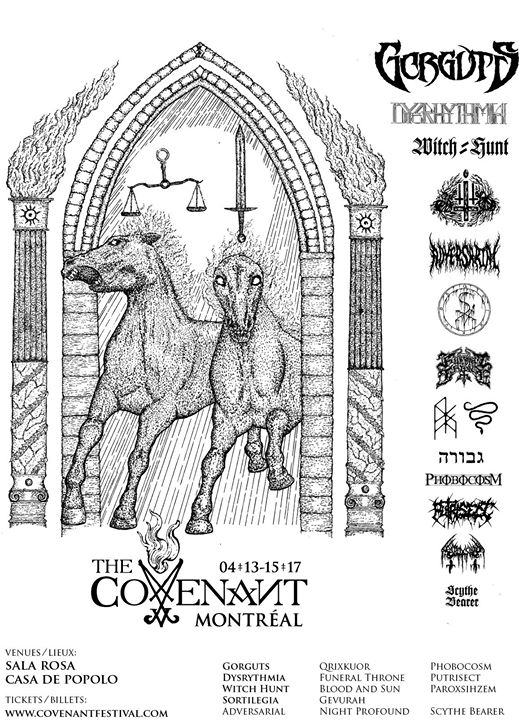 Covenant Montreal w/ Gorguts, Dysrythmia, Witch Hunt + more