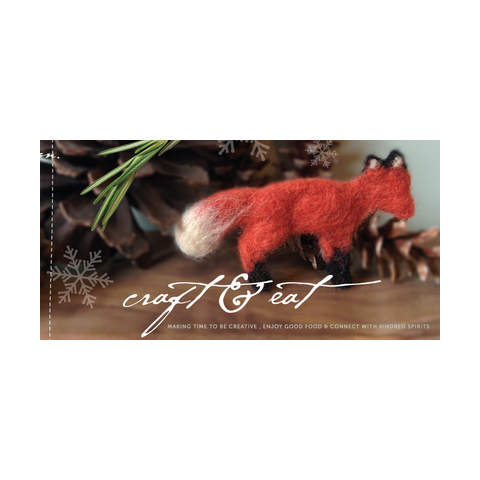 Craft + Eat: Sat, Nov 14, 2015 | Needle Felted Ornaments