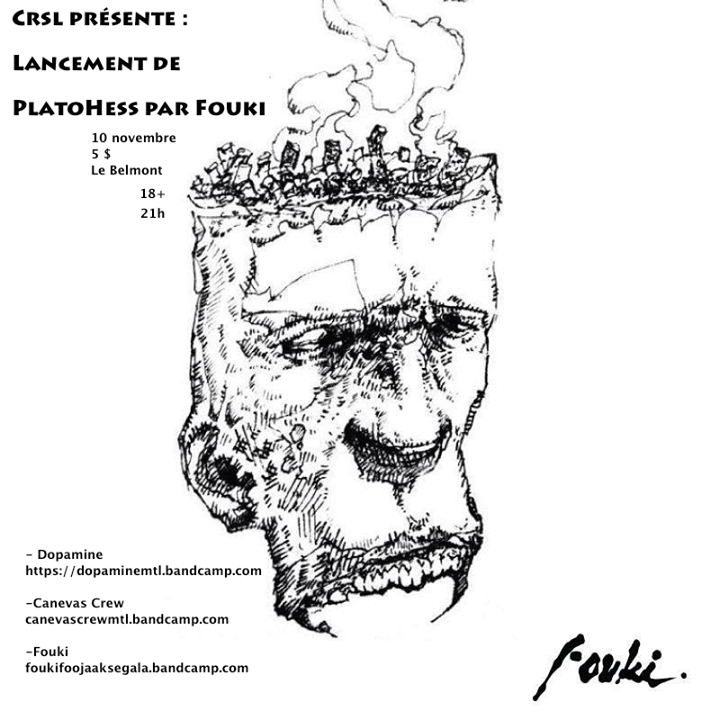 CRSL présente: Lancement "Plato Hess" de Fouki / Canevas Crew + Dopamine