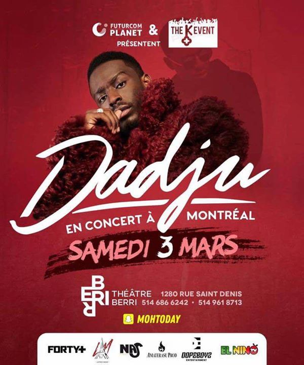 DADJU EN CONCERT À MONTRÉAL