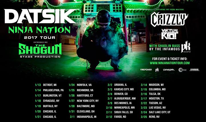 Datsik - Ninja Nation Tour 2017 - Dallas, TX