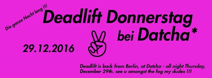 Deadlift Donnerstag bei Datcha